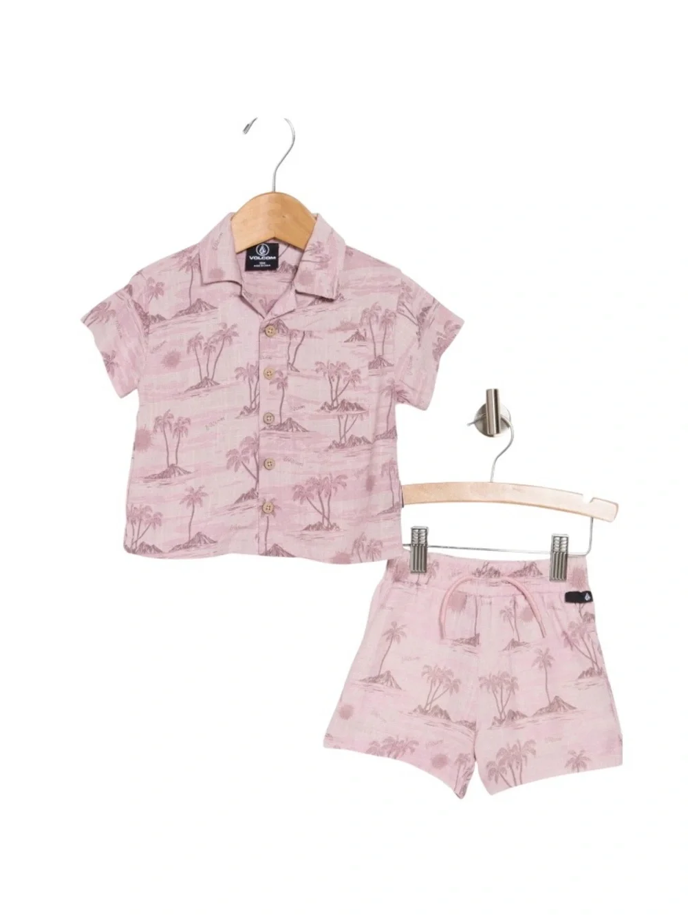 Boys Volcom Two-Piece Set Dusty Purple Beach Short Set 24 month BNWT